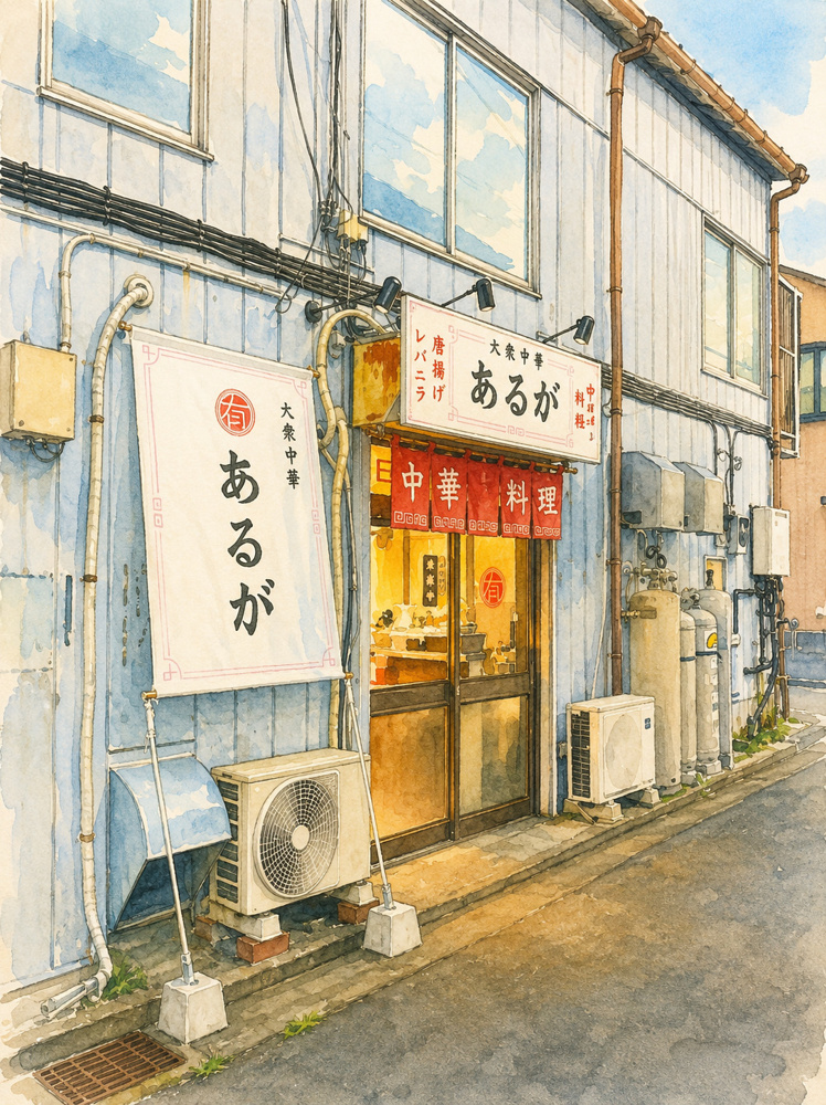 東大和市で見つけた「大衆中華あるが」町中華をご紹介の画像