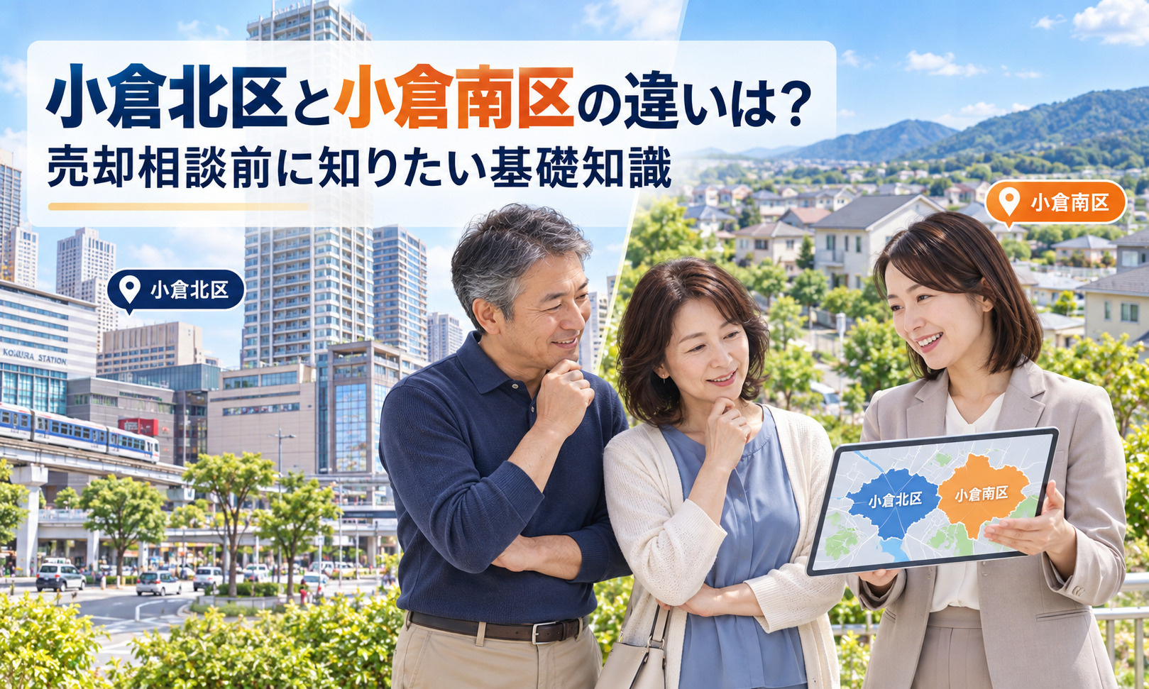 小倉北区と小倉南区の違いは?売却相談前に知りたい基礎知識の画像