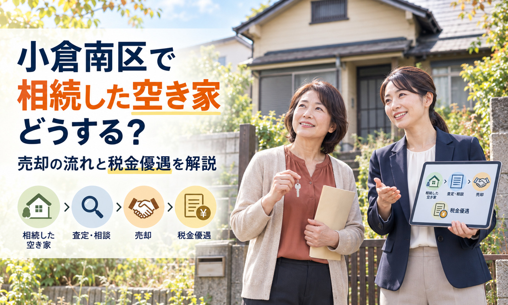 小倉南区で相続した空き家どうする？売却の流れと税金優遇を解説の画像
