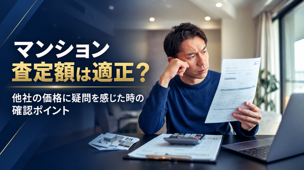 マンション査定額が適正か知りたい？他社の価格に疑問を感じた時の確認ポイントの画像