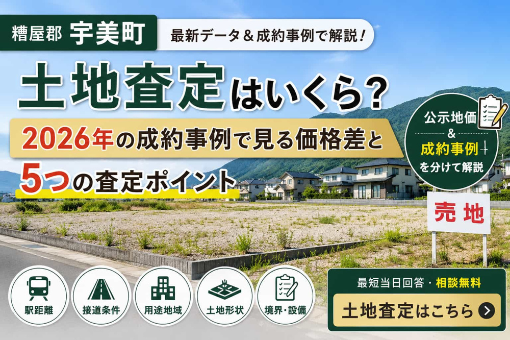 【糟屋郡宇美町】土地査定はいくら？2026年の成約事例で見る価格差と5つの査定ポイントの画像