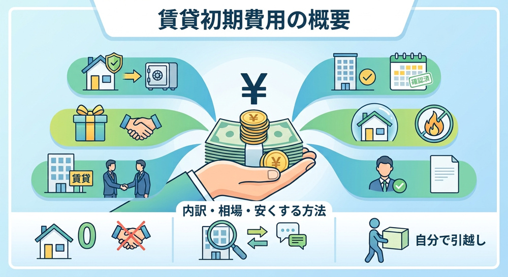 賃貸の初期費用はいくらかかる？ 内訳・相場・安くする方法を徹底解説の画像