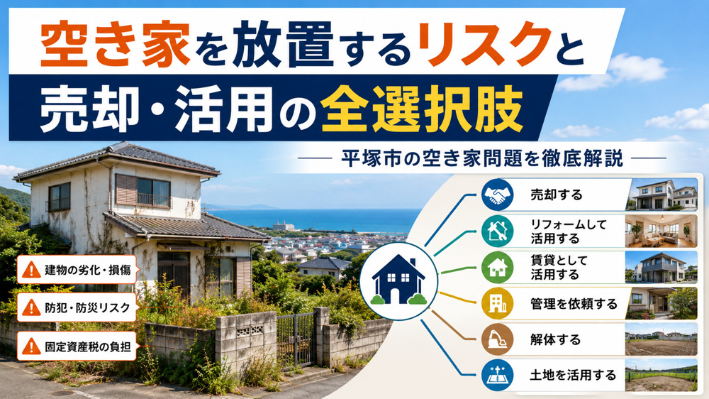 空き家を放置するリスクと売却・活用の全選択肢｜平塚市の空き家問題を徹底解説の画像