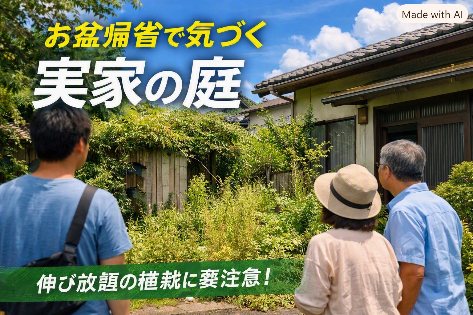 植栽の荒れは売却価格に影響｜お盆帰省で見直す実家の庭管理の画像
