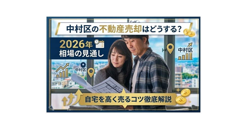 中村区の不動産売却はどうする？2026年相場の見通しと自宅を高く売るコツの画像
