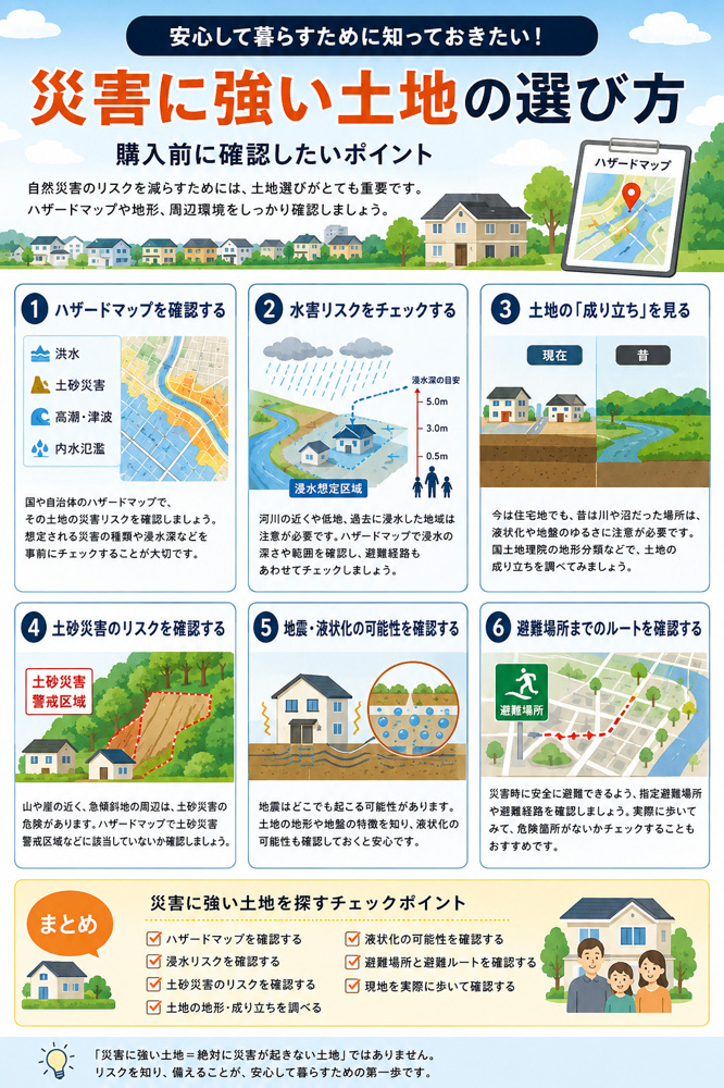 災害に強い土地の画像