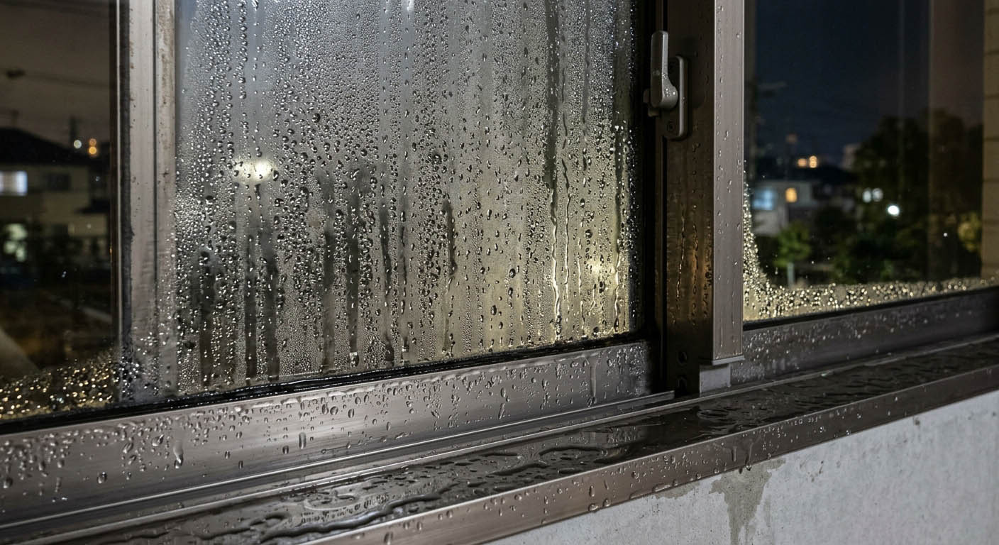 【西宮の結露対策】マンションの窓がびしょ濡れ…。カビを防ぐ「換気計画」と「断熱窓リノベ」のプロ技の画像