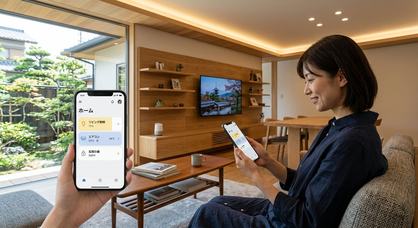 【スマートホーム】西宮の新築・リノベで導入したい。スマホで家電や鍵を操作する、IoT住宅の最新事情2026の画像