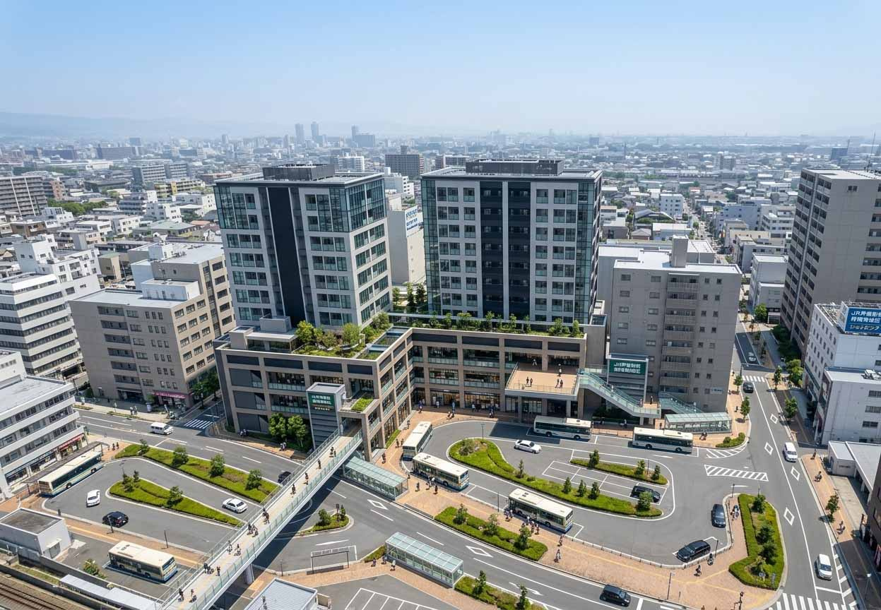 JR芦屋駅前の賑わいと再開発が進む最新の商業エリア