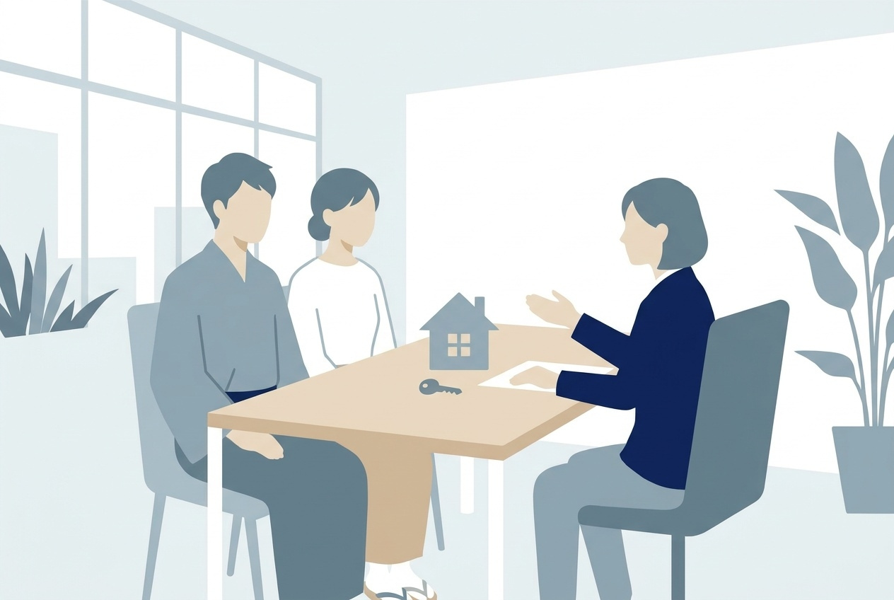 売却について落ち着いて相談するイメージ
