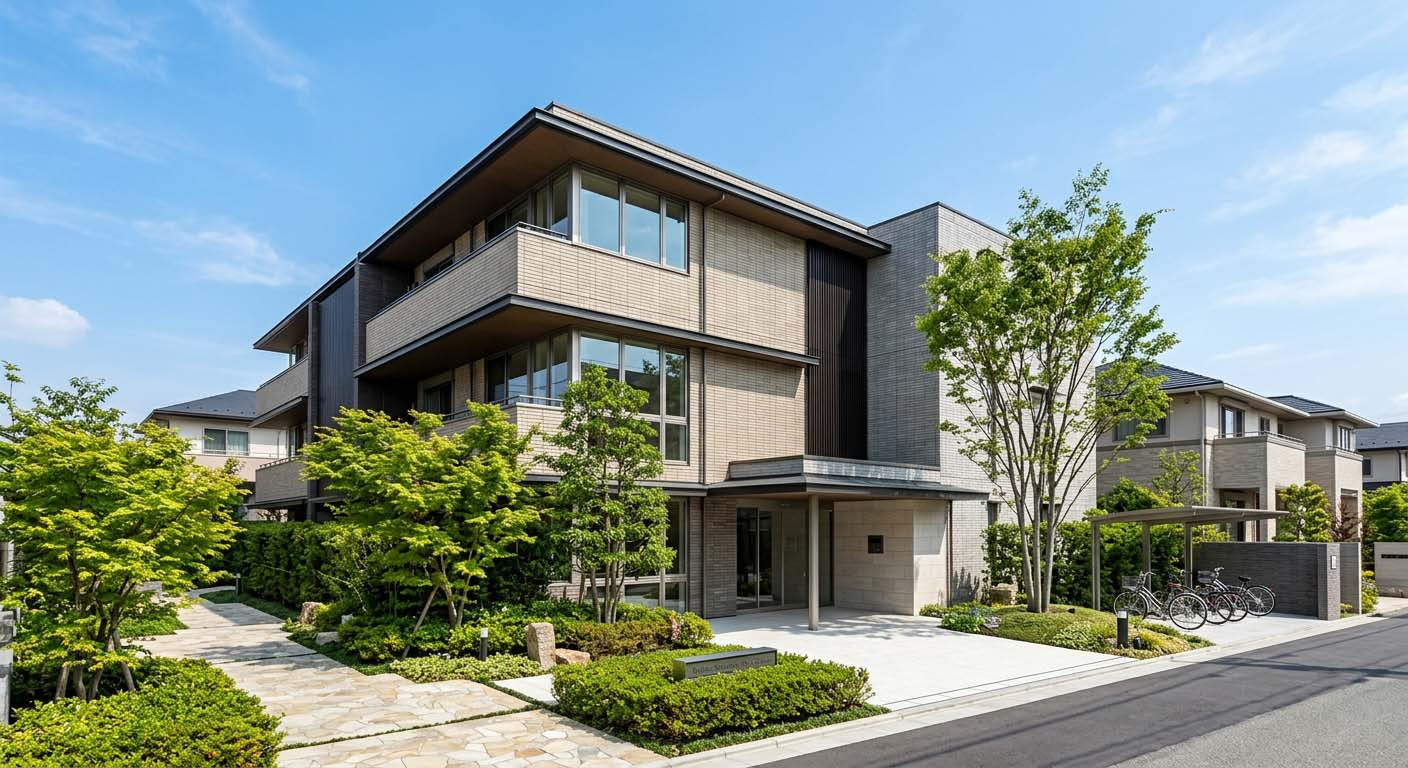 芦屋市内の質の高い低層収益マンション・アパートの外観