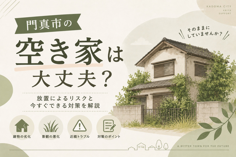門真市の空き家は大丈夫？放置によるリスクと今すぐできる対策を解説の画像