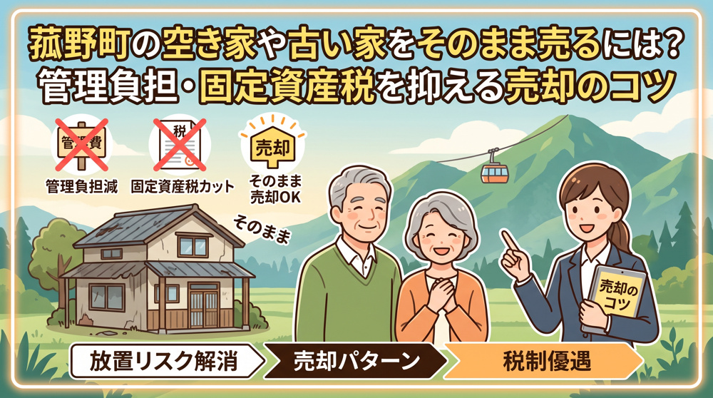 菰野町の空き家や古い家をそのまま売るには？固定資産税や管理負担を抑える売却のコツの画像