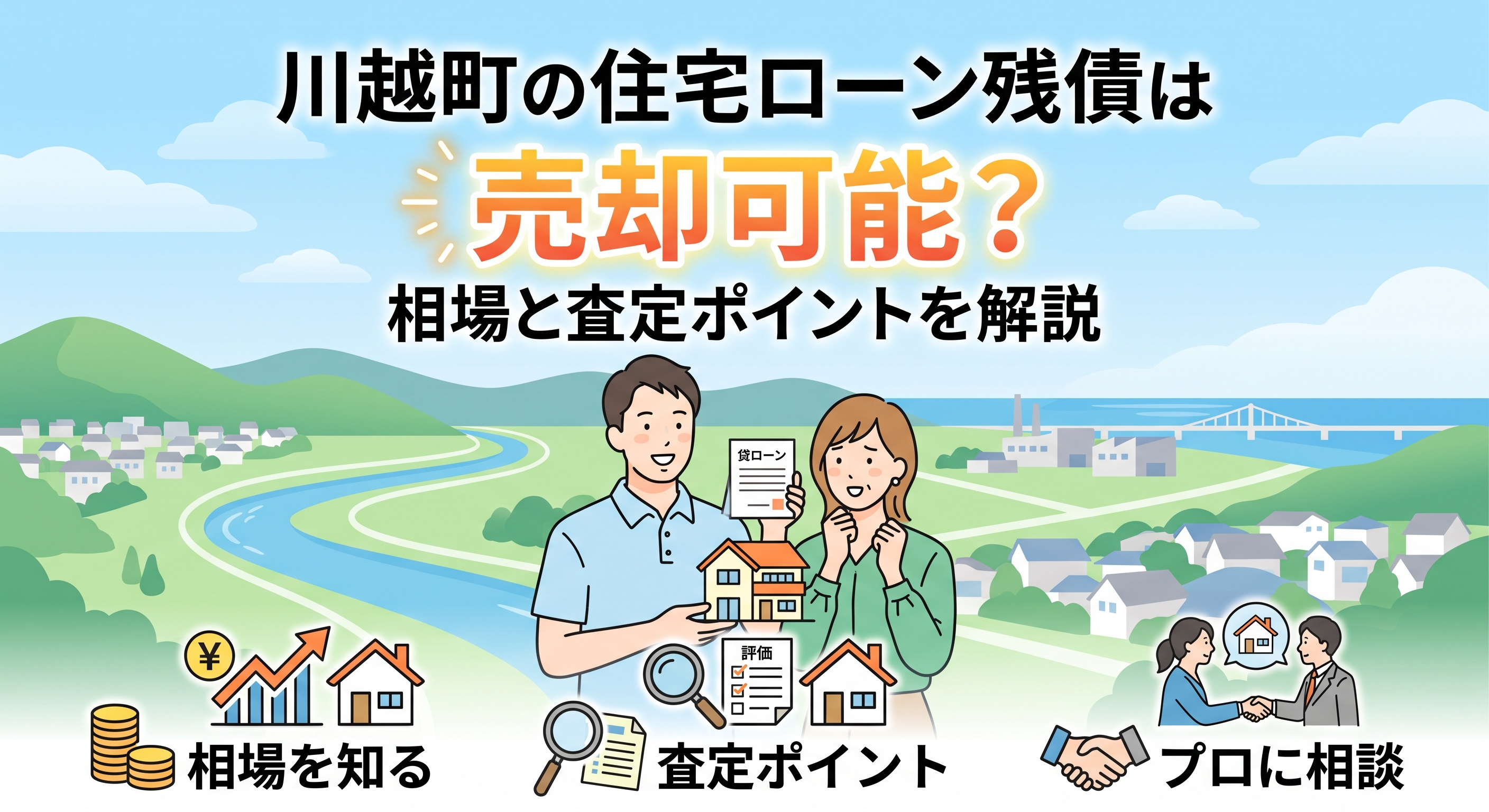 川越町の住宅ローン残債は売却可能?相場と査定ポイントを解説の画像