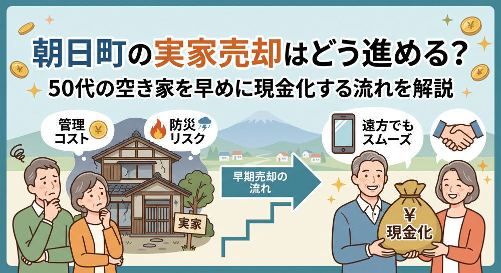 朝日町の実家売却はどう進める？50代の空き家を早めに現金化する流れを解説の画像