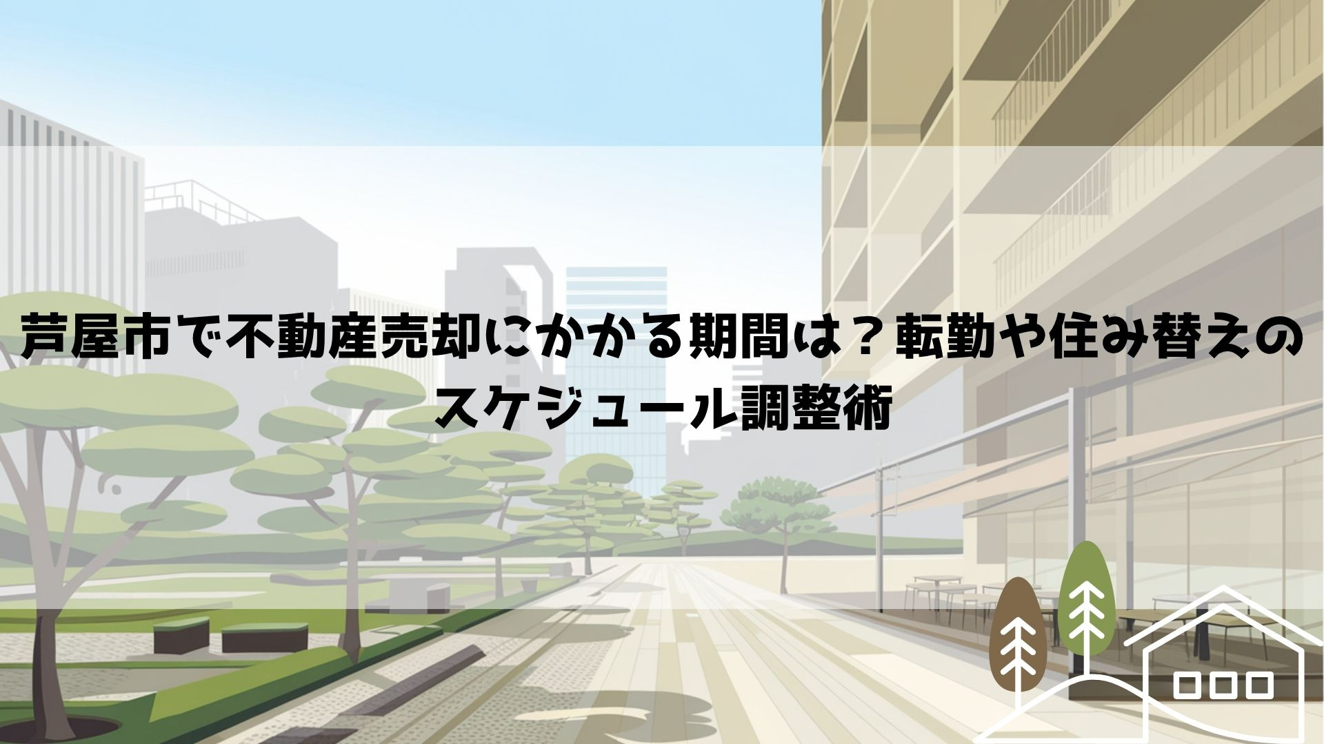 【2026年最新】芦屋市で不動産売却にかかる期間は？転勤や住み替えのスケジュール調整術の画像