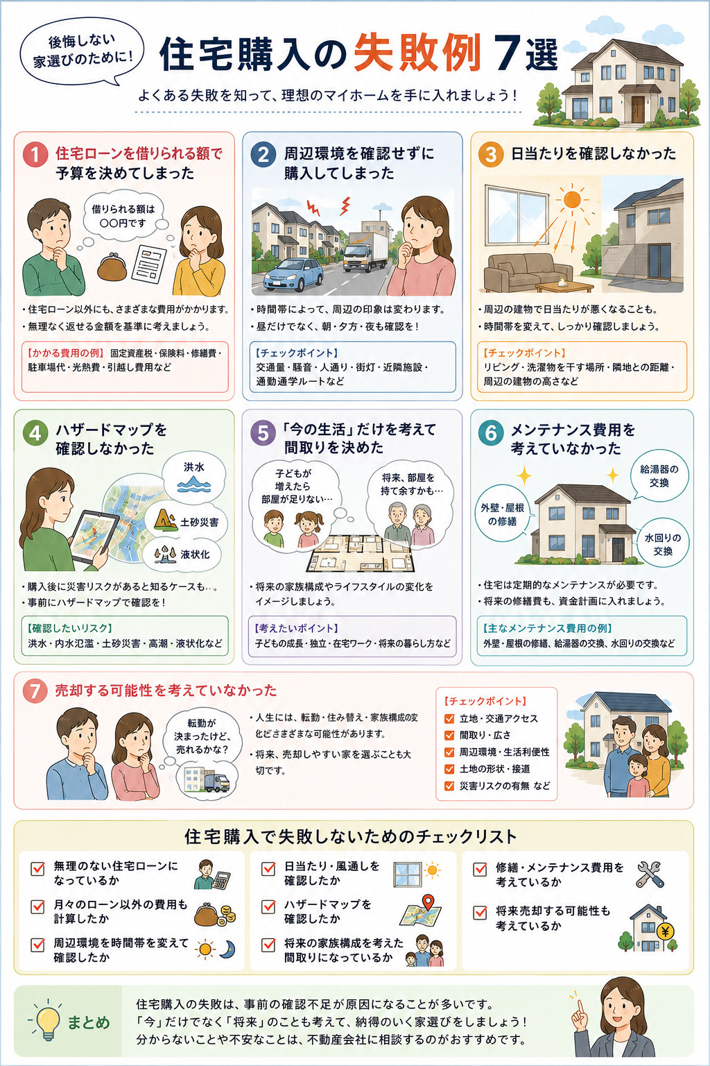 住宅購入の失敗例の画像