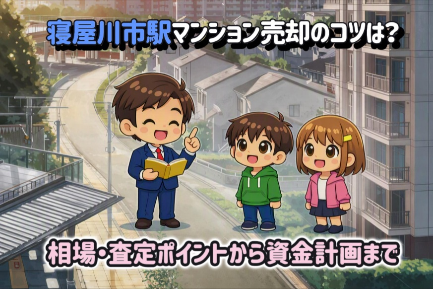 寝屋川市駅マンション売却のコツは?査定と相場の正しい確認方法の画像