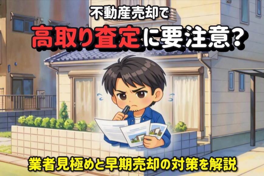 不動産売却で高取り査定に要注意?業者見極めと早期売却の対策を解説の画像