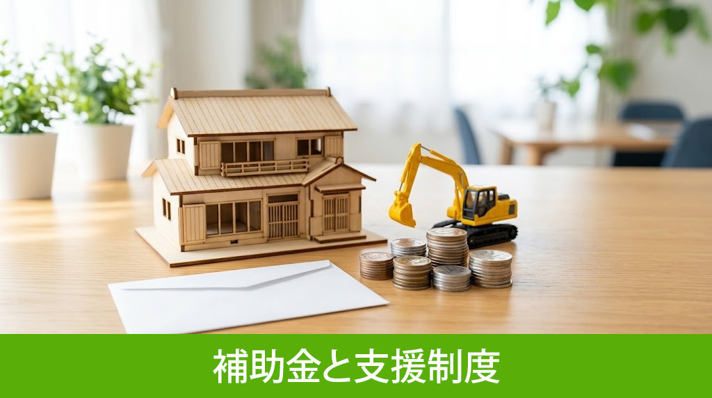 住居解体に使える補助金と支援制度