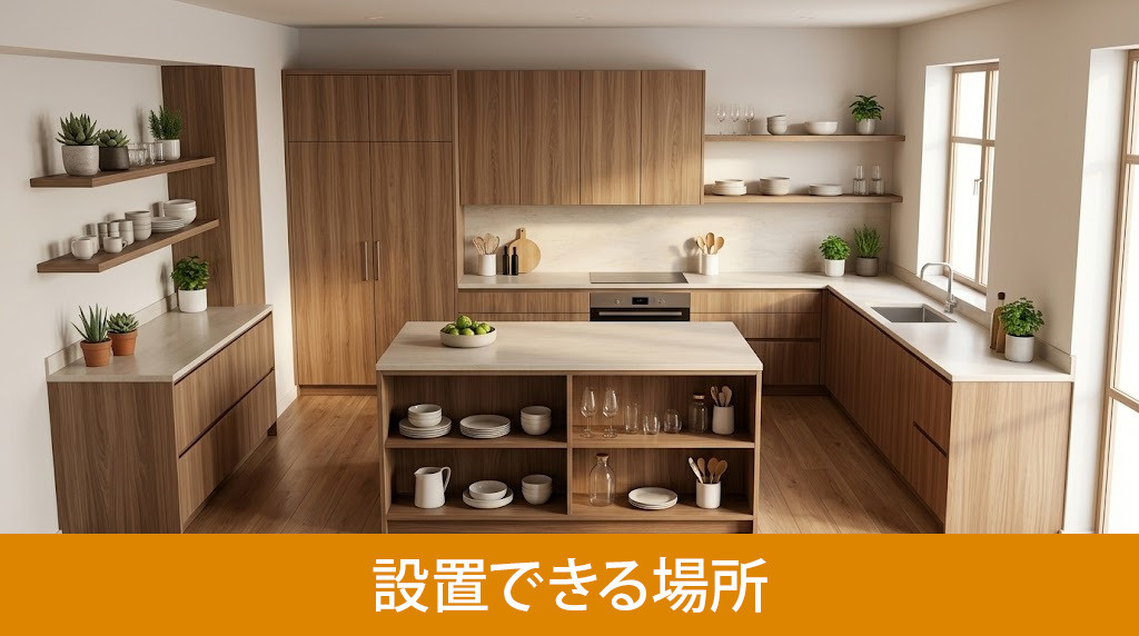 造作家具をリノベーションで設置できる場所