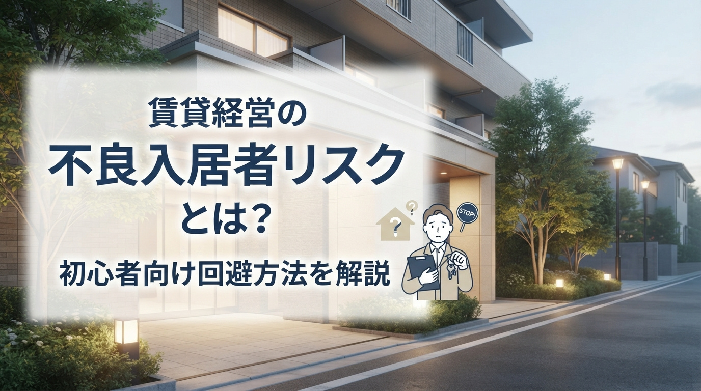 賃貸経営の不良入居者リスクとは？初心者向け回避方法を解説の画像