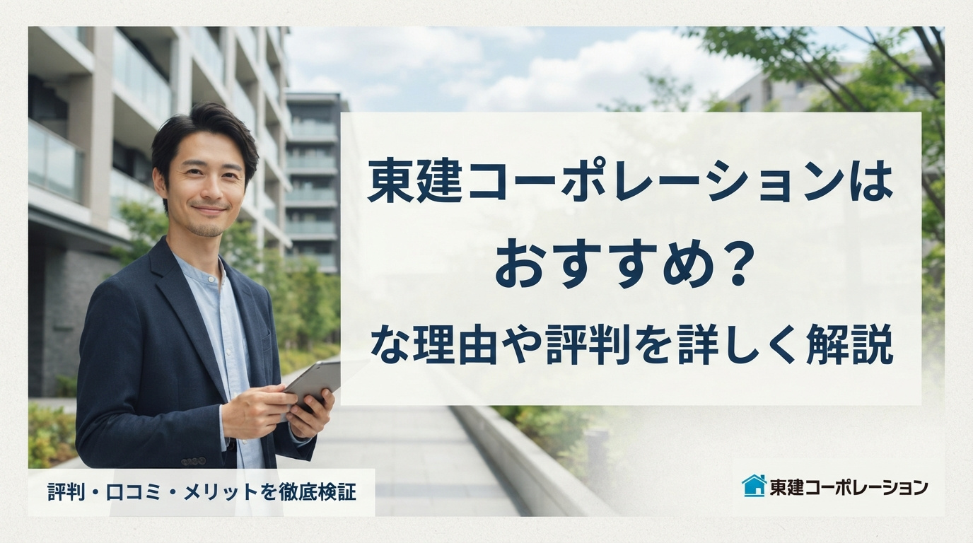 東建コーポレーションはおすすめ？な理由や評判を詳しく解説の画像