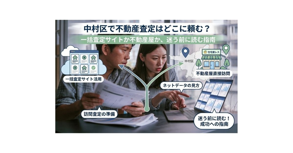 中村区で不動産査定はどこに頼む？一括査定サイトか不動産屋か迷う前に読む指南の画像
