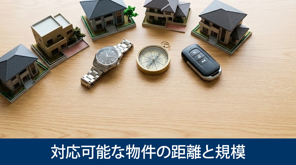 サラリーマンが対応可能な物件の距離と規模