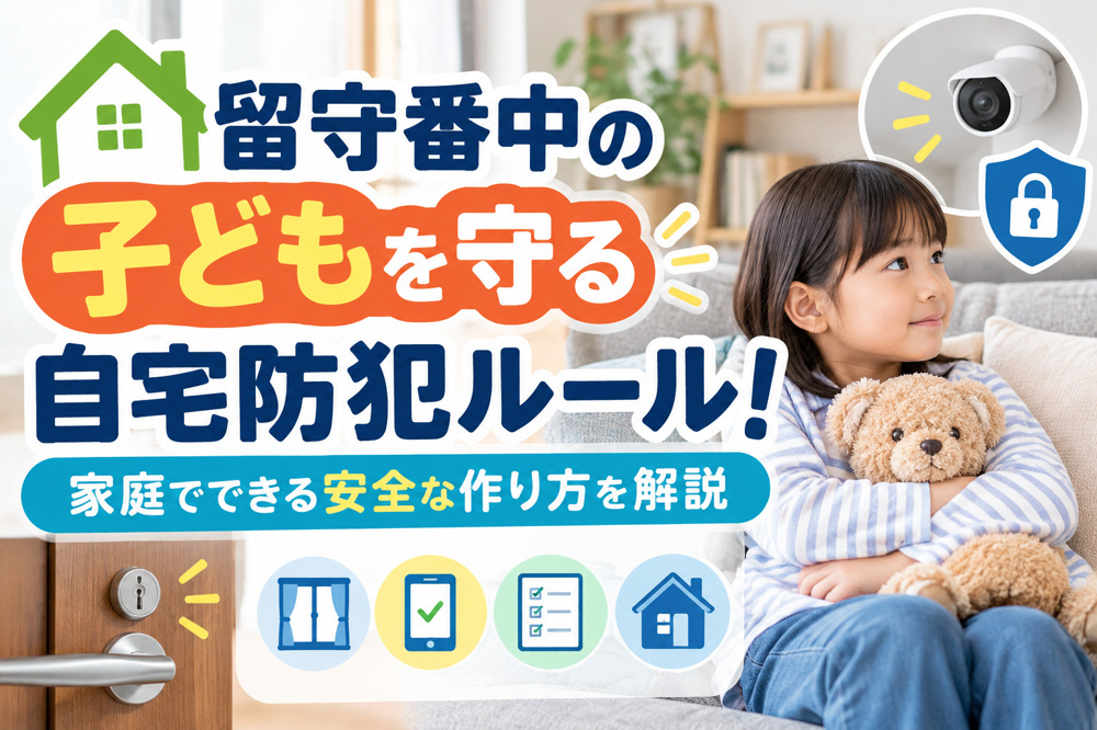 留守番中の子どもを守る自宅防犯ルール！家庭でできる安全な作り方を解説の画像