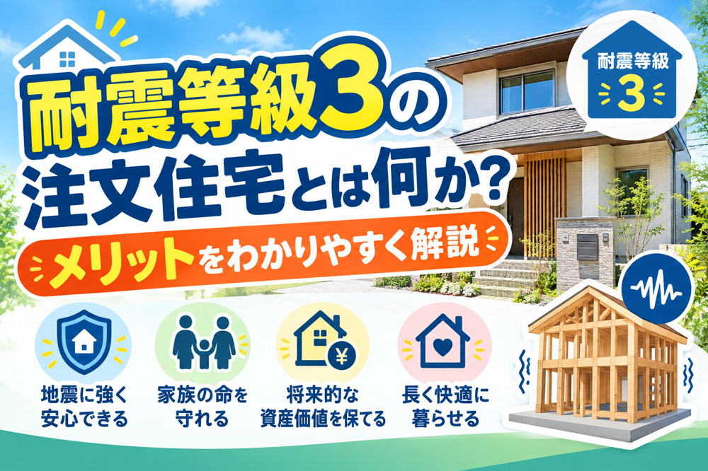耐震等級3の注文住宅とは何か？メリットをわかりやすく解説の画像