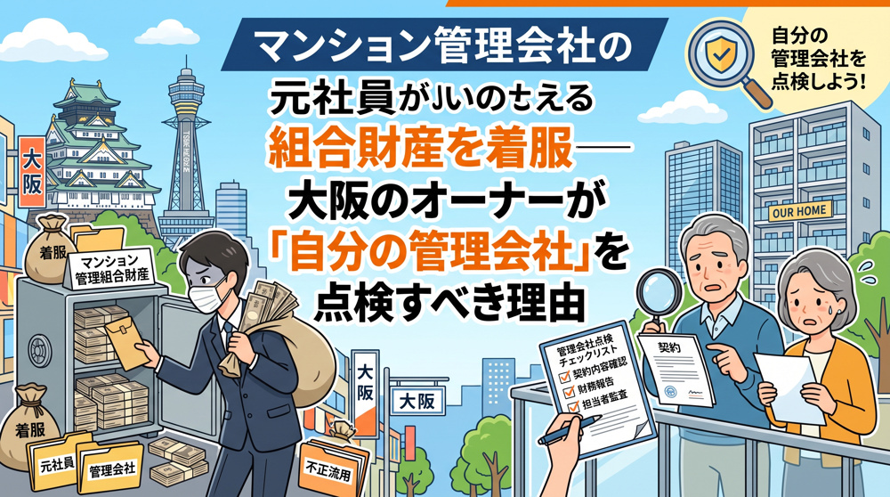 管理会社の元社員が着服！大阪のオーナーが今すべき点検の画像