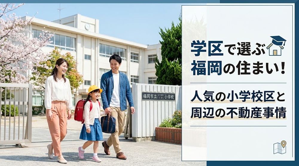 学区で選ぶ福岡の住まい！人気の小学校区と周辺の不動産事情の画像