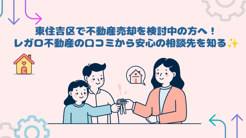 東住吉区で不動産売却を検討中の方へ！レガロ不動産の口コミから安心の相談先を知るの画像