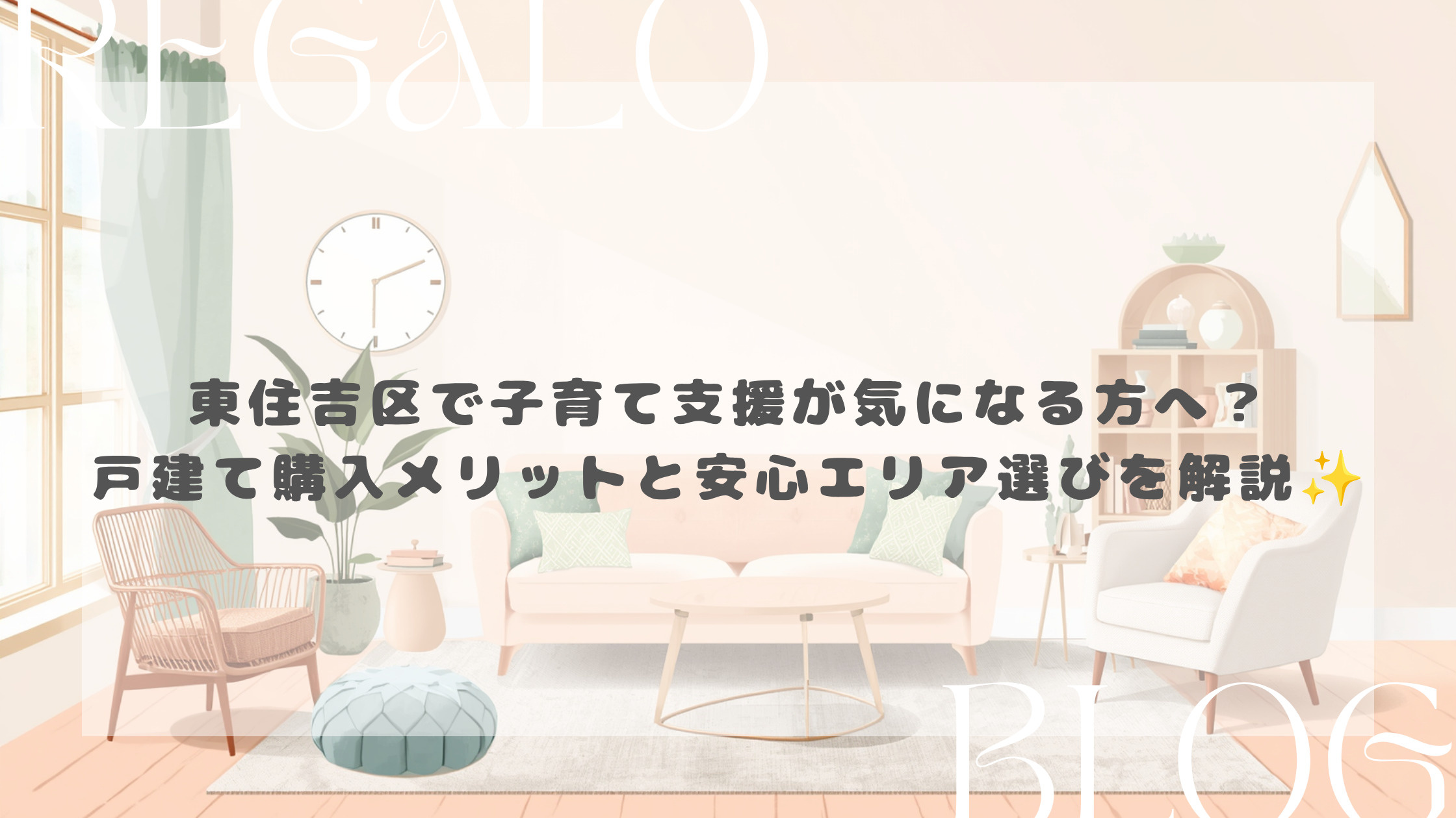 東住吉区で子育て支援が気になる方へ？戸建て購入メリットと安心エリア選びを解説の画像