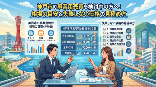 神戸市で事業用売買を検討中の方へ!相場の目安と失敗しない価格の見極め方の画像