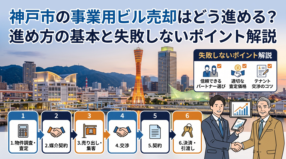 神戸市の事業用ビル売却はどう進める？進め方の基本と失敗しないポイント解説の画像