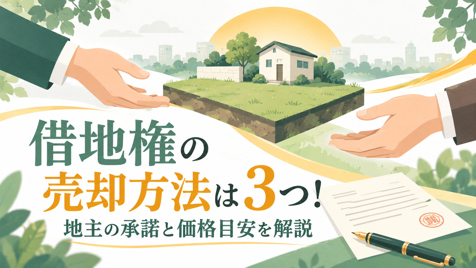 借地権の売却方法は3つ！地主の承諾と価格目安を解説の画像