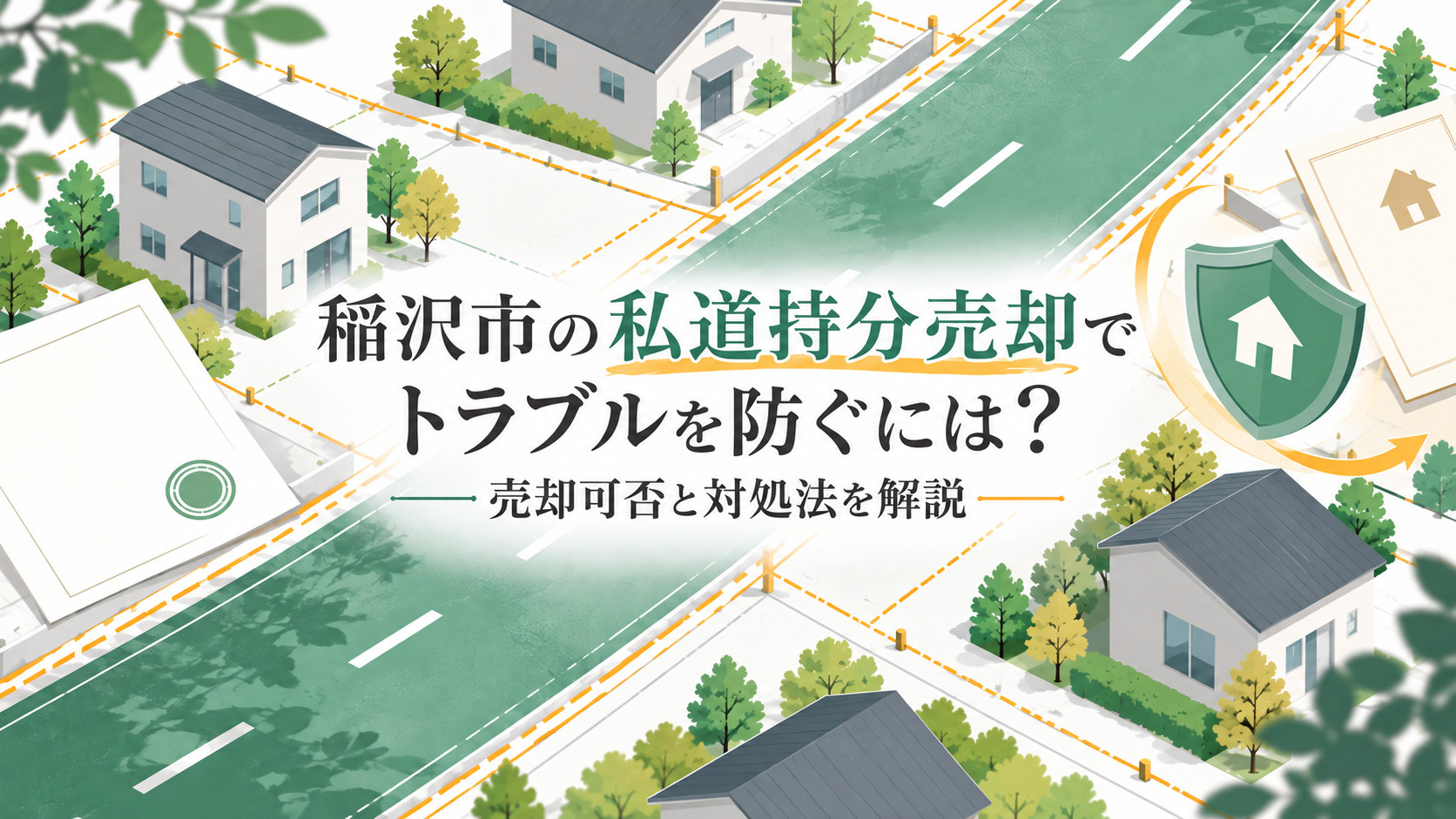 稲沢市の私道持分売却でトラブルを防ぐには？売却可否と対処法を解説の画像