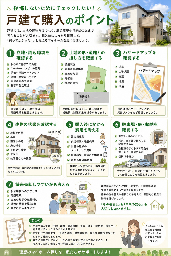 戸建て購入のポイントの画像