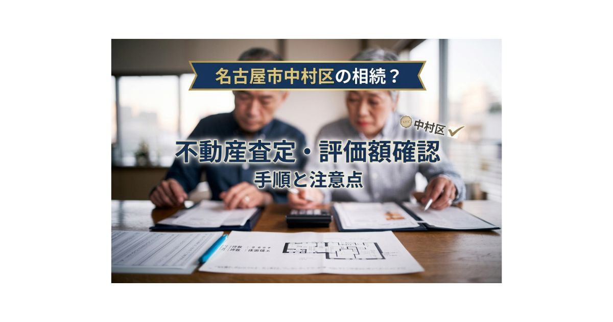 名古屋市中村区で不動産査定が必要な方へ?相続の評価額を確認する手順と注意点の画像