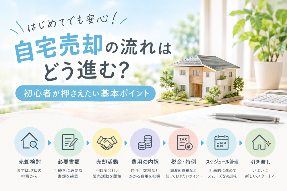 自宅売却の流れはどう進む？初心者が押さえたい基本ポイントの画像