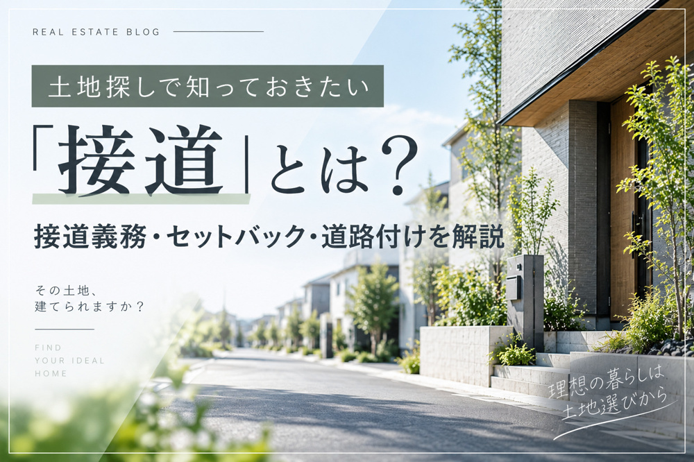 土地探しで知っておきたい「接道」とは？接道義務・セットバック・道路付けを解説の画像