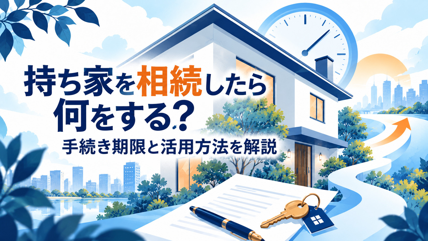 ブログ記事「持ち家を相続したら何をする？手続き期限と活用方法を解説」のアイキャッチ画像