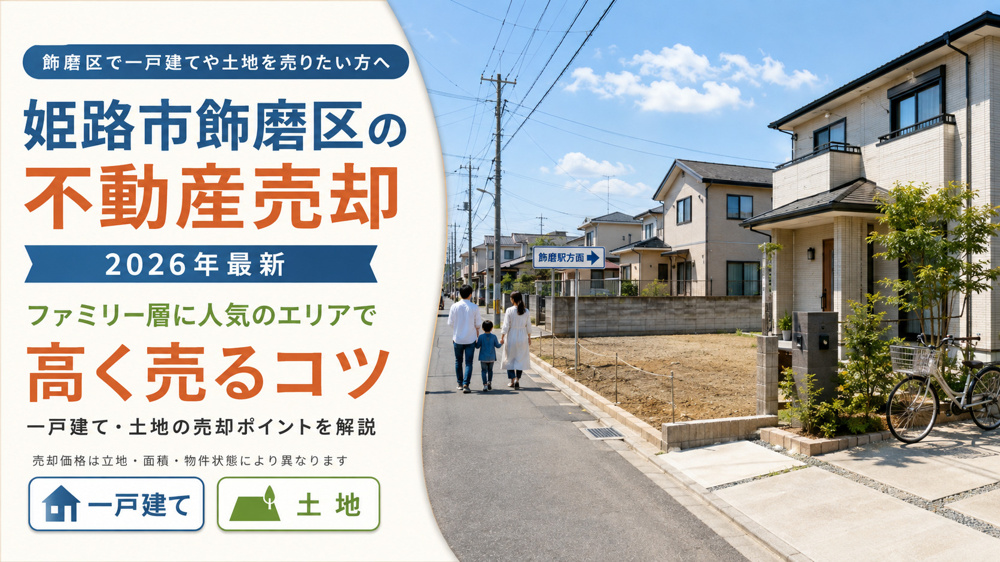 姫路市飾磨区の不動産売却【2026年最新】｜ファミリー層に人気のエリアで高く売るコツの画像