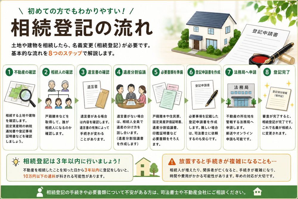 相続登記の流れの画像