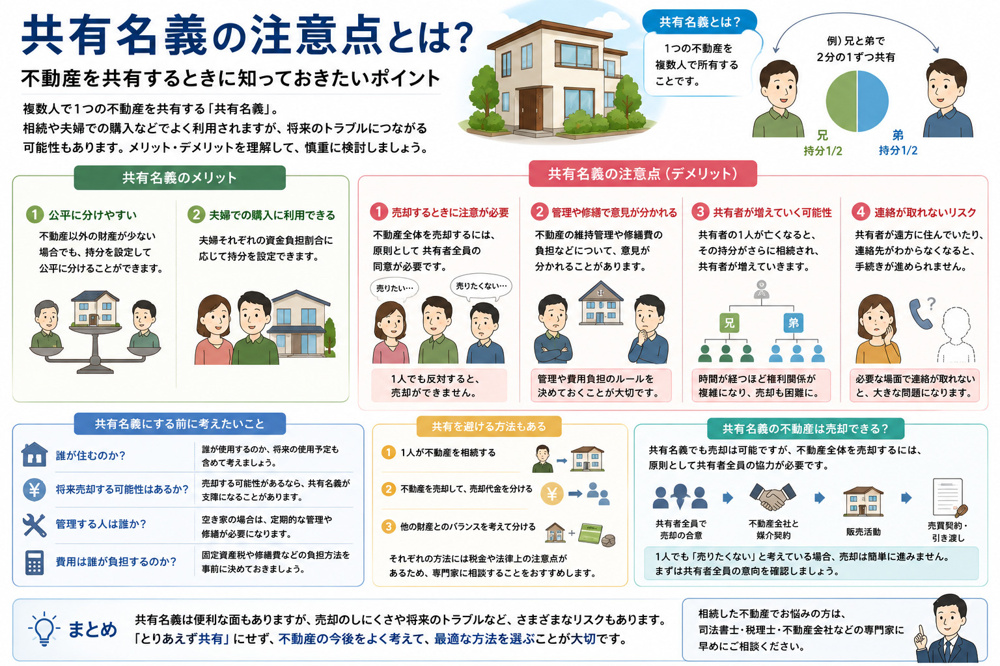 共有名義の注意点の画像