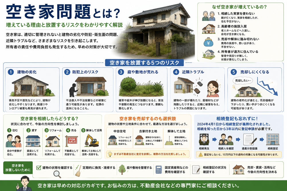 空き家問題の画像