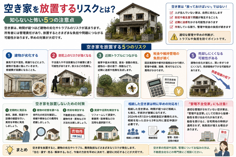 空き家を放置するリスクの画像