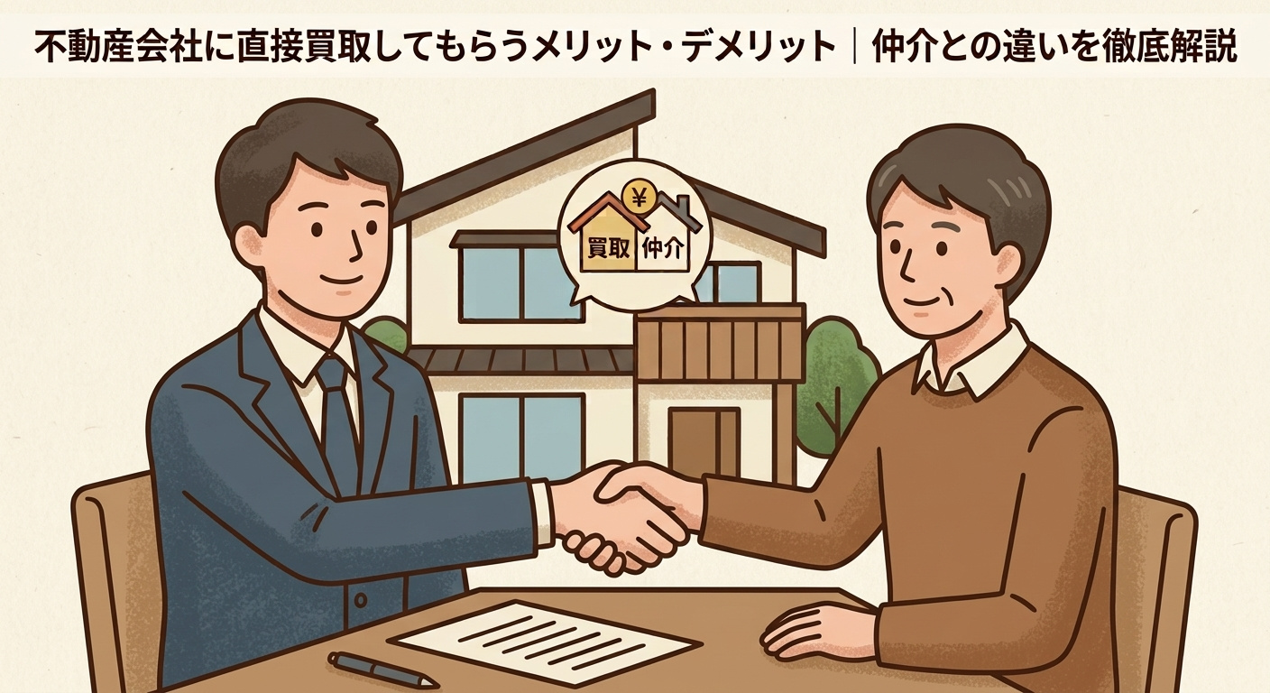 不動産会社に直接買取してもらうメリット・デメリット｜仲介との違いを徹底解説の画像